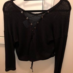 Sadie and Sage sweater with tie back